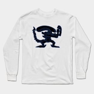 the fighting alien Long Sleeve T-Shirt